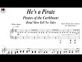 He S A Pirate Pirates Of The Caribbean Dead Men Tell No Tales Piano