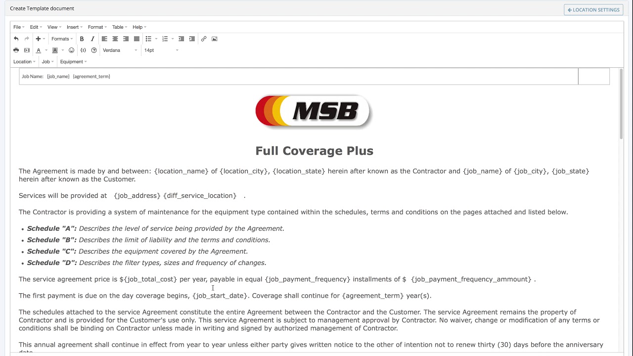 hvac maintenance agreement template editing hvac maintenance contract template