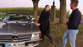 Jessica - Women Classic Drivers Gründerin zu Gast beim Mercedes R107 Schrauber mit ihren R107 500SL