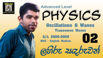 Physics| Oscillations & Waves| Transverse Waves 02 | A/L 2000-2009 | MCQ Discussion | English Medium