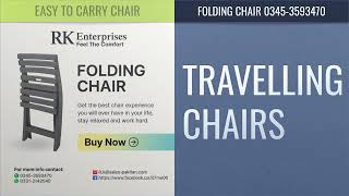 Folding Chair Easy - To - Carry Travelling Chair Rk Enterprises Karachi