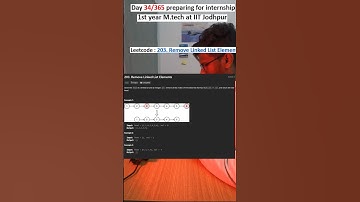 Day 34/365 placement preparation at IIT jodhpur