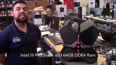 Quad Stellar Custom PC with i9 CPU 64GB RGB GTX1080Ti Video Card 1300VA UPS