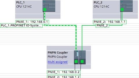S7-1200 and Coupler PN/PN Part#1 [Truyền Thông Profinet IO 2 PLC S7-1200 Khác Lớp Mạng Cùng Dự Án]