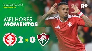 INTERNACIONAL 2 X 0 FLUMINENSE | MELHORES MOMENTOS | 14ª RODADA | BRASILEIRÃO 2026 | ge.globo