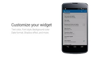 Animated clock widget promote video