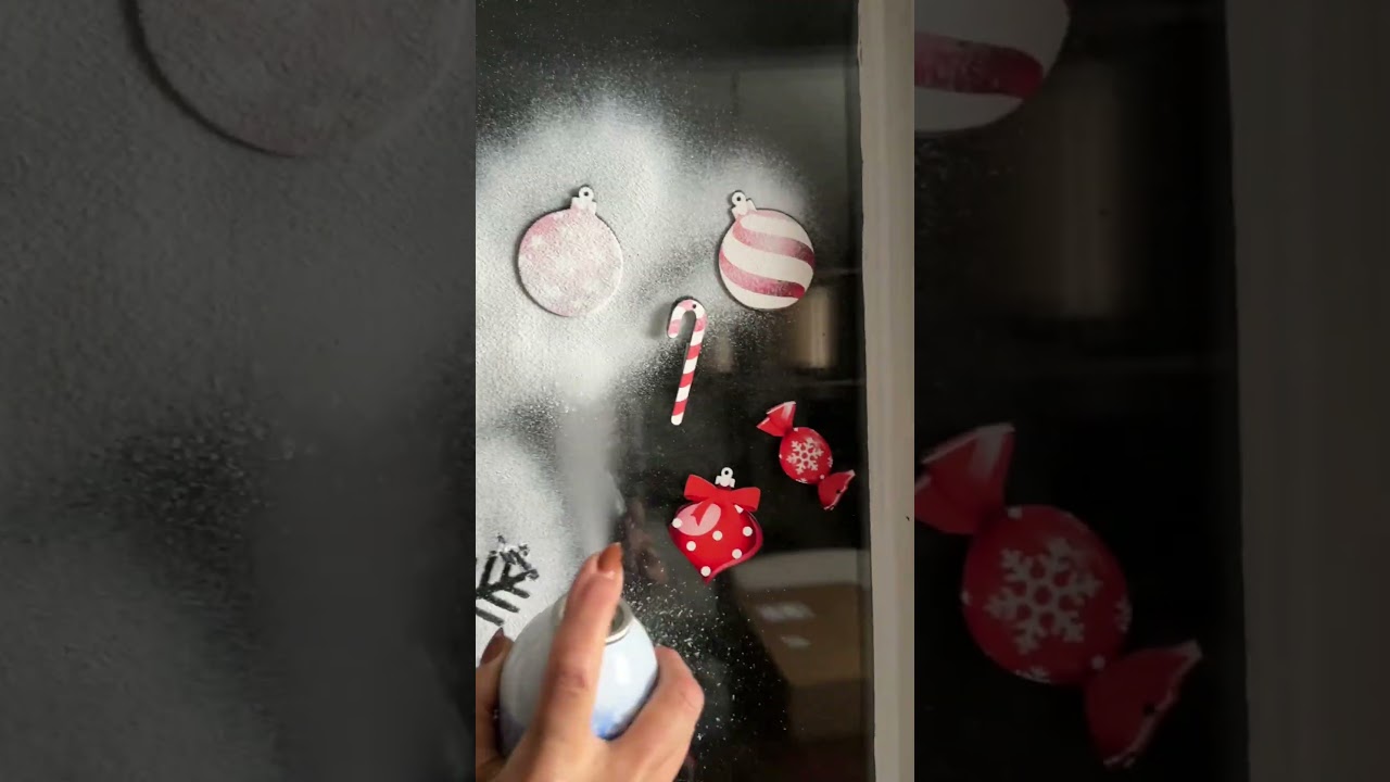 DIY Christmas window decor ❄️🤩