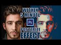 How to make Posterize effect by using Adobe photoshop cc 2018 within 5 minute | HKS Designer