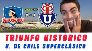 COLO COLO 0 VS 1 U. DE CHILE | ANÁLISIS JEAN PIERRE BONVALLET | SUPERCLÁSICO #fútbolchileno@Jugabet