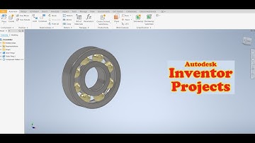 Autodesk Inventor Tutorial  Model 11-( Ball Bearing )