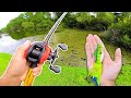 Searching for GIANT Bass w/ FROGS (Bank Fishing)