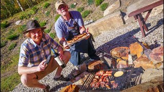 AUTUMN ROAST in Canada 🍁🍂 | Grilled Pork Chops + Provoleta + Chorizos and More!