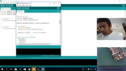 การใช้ Arduino IDE กับ board kid Bright แสดงตัวอักษรวิ่ง