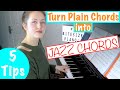HOW TO TURN SIMPLE CHORDS INTO JAZZ CHORDS | Easy Tips to Reharmonize Chord Progressions