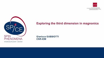 Talks - Nanomagnetism in 3D 2024 - Gianluca GUBBIOTTI, CNR-IOM