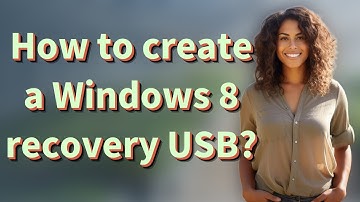 How to create a Windows 8 recovery USB?