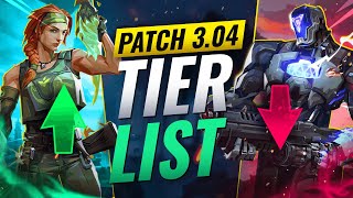 NEW UPDATE: BEST Agents TIER LIST! - Valorant Patch 3.04