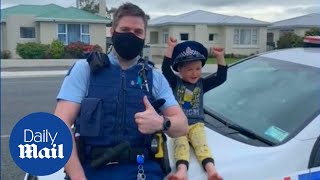 Boy calls New Zealand police to show them his toys and they actually visit