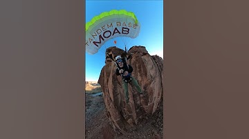 Daughter takes dad Tandem BASE jumping in Moab - Tandem BASE Moab #moab #travel #bucketlist #wow