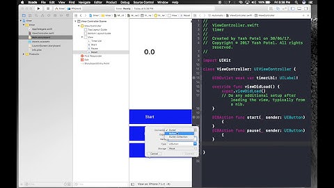 How to make Timer App(Swift 3 + Xcode 8.2.1)