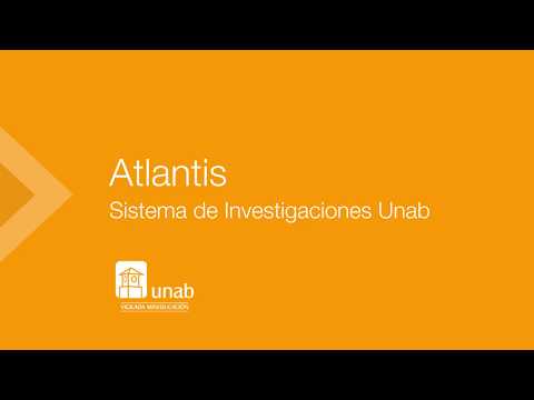 Atlantis, Sistema de investigaciones Unab: Convocatoria