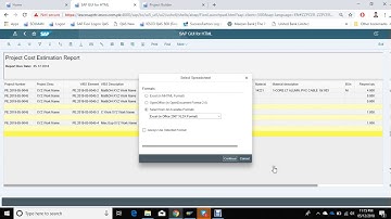 SAP  Estimate Report view and download