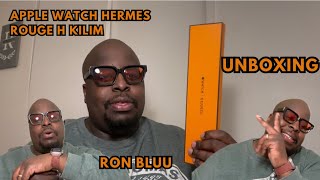 Hermes - Rouge Kilim Single Tour on  Apple Watch Ultra 2 UNBOXING