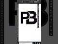 How to Make PB Logo Design in Adobe Illustrator | Typography logo | Digital Art Designs