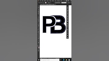 How to Make PB Logo Design in Adobe Illustrator | Typography logo | Digital Art Designs