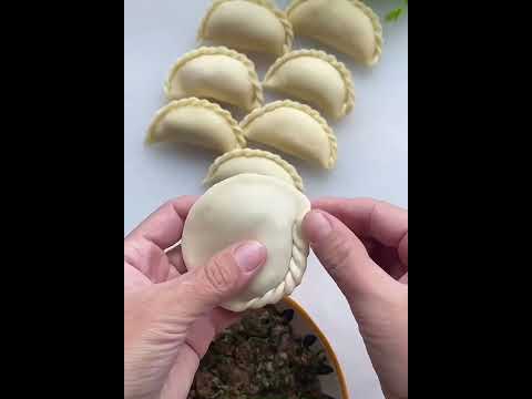 Ажурная ЛЕПКА ТЕСТА + Рецепт🥟Вареники с Капустой 🥟