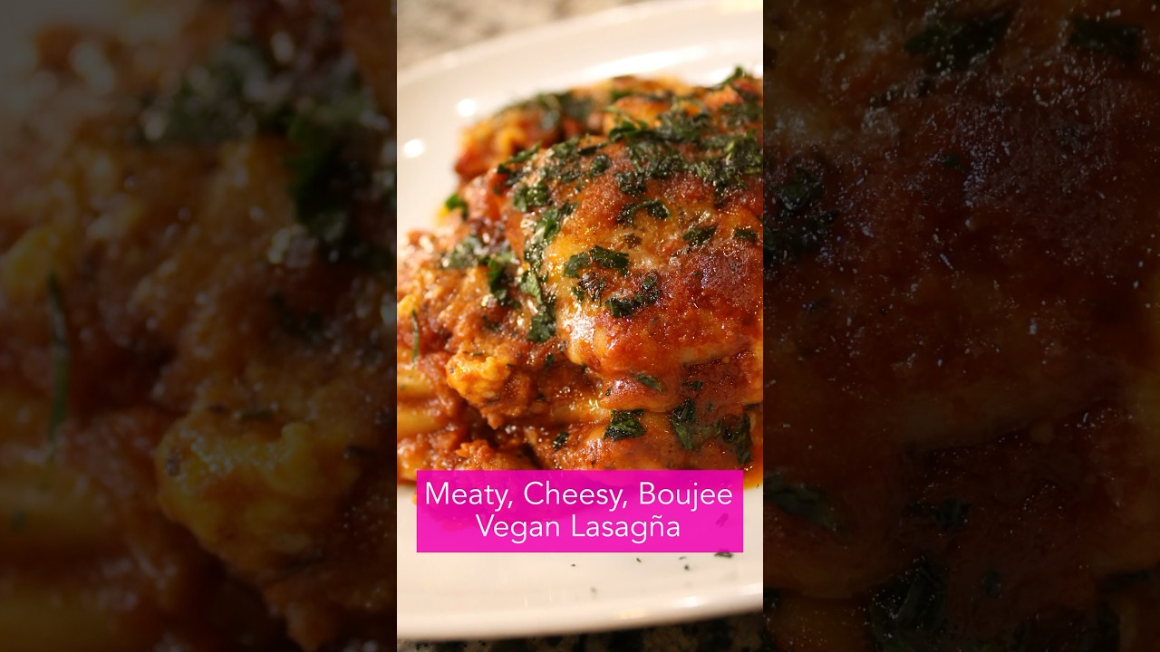 $100 Lasagna The Meatiest Cheesiest Lasagna and it’s Vegan 😮