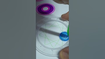 Fun Spirographs. Beautiful Patterns in a Flash!  #shorts #asmr #satisfying