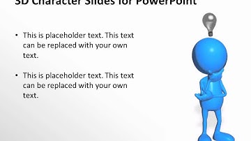 CrystalGraphics 3D Character Slides for PowerPoint - Thinking of a Brilliant Idea