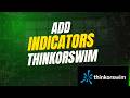How to Add Indicators in ThinkorSwim (TOS) | Studies Tutorial