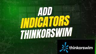 How to Add Indicators in ThinkorSwim (TOS) | Studies Tutorial