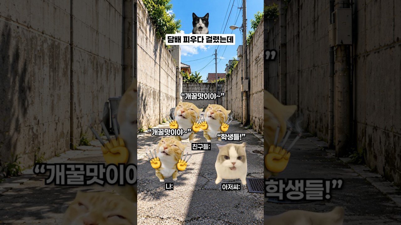 담배 피우다 걸렸는데 🚬
