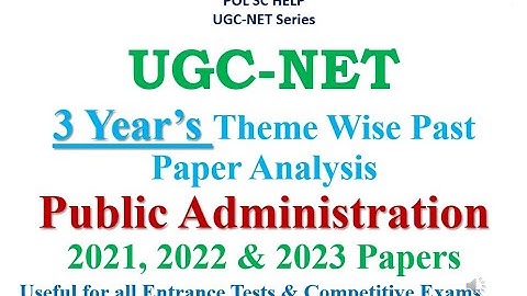 UGC-NET: Theme Wise Past 3 Year