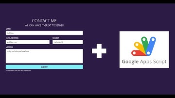 Use Google App Script to Create a Fully Functional "Contact Me" Form