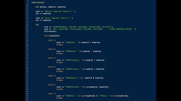 sentencia case -- visual C++ (operaciones matematicas)