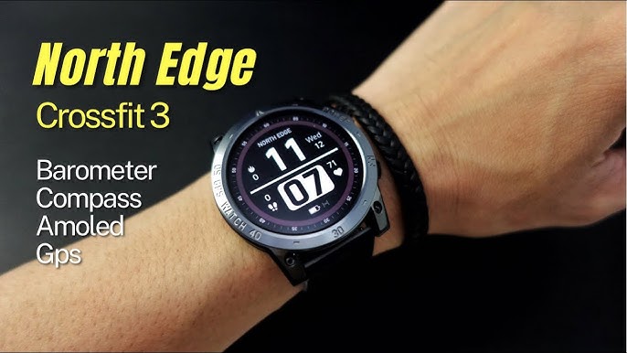 NORTH EDGE 2023 GPS Smart Watch HD AMOLED Display 50M ATM Altimeter  Barometer Compass CROSS FIT3 