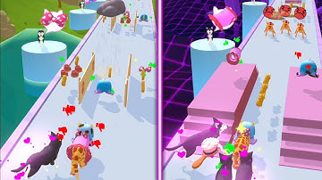 Cats Run 3D 😻🐾😹 All Levels Gameplay Android,ios