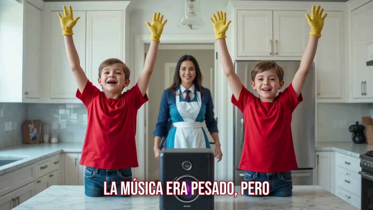 Atrapó a la criada bailando con sus gemelos sordos y lo que pasó después le derritió el corazón