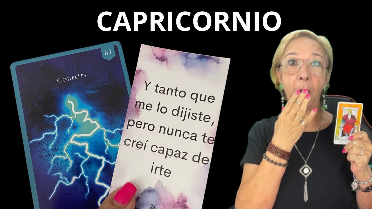 CAPRICORNIO AMOR! Claro que si!!!! Esto se lo buscó! Y que pasará ahora ...