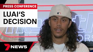 Full press conference: Jarome Luai to join Wests Tigers on $6 million deal | 7 News Australia