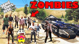 FRANKLIN SHINCHAN and CHOP Survived Zombie Virus in GTA 5 (Part 1) screenshot 5