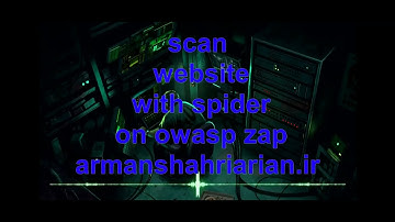 scan website with spider on owasp zap