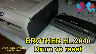 Brother HL 2040 Drum Reset