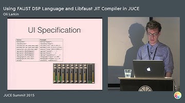 Using the FAUST DSP language and the libfaust JIT compiler with JUCE, Oli Larkin, JUCE Summit 2015