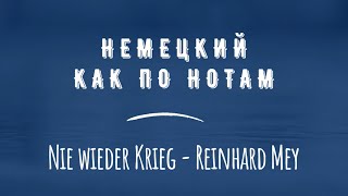 Перевод песни Nie wieder Krieg - Reinhard Mey