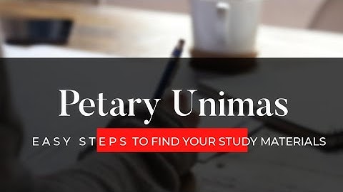Find your study materials  on Petary #unimas website